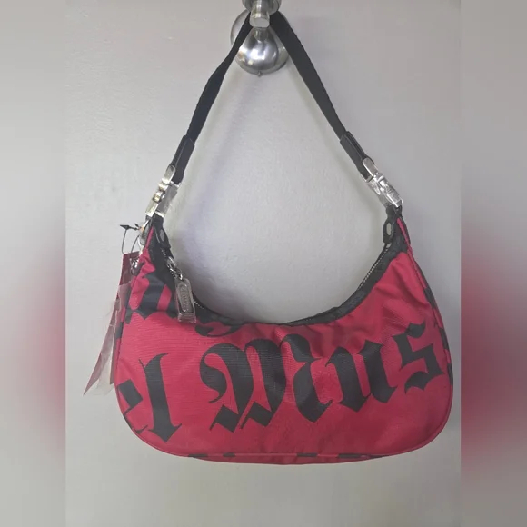 NWT L.A.M.B. LeSportsac By Gwen Stefani Small Hella Hobo Red - Picture 2 of 13